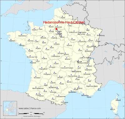 Carte de Hadancourt-le-Haut-Clocher