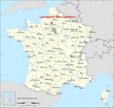 Carte de Lachapelle-sous-Gerberoy