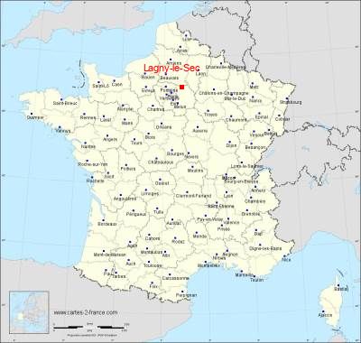 Carte de Lagny-le-Sec