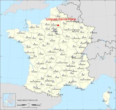 Carte de Longueil-Sainte-Marie