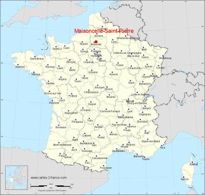 Carte de Maisoncelle-Saint-Pierre