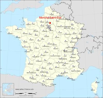 Carte de Monchy-Saint-Eloi