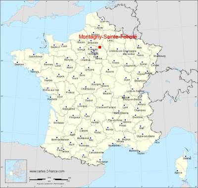 Carte de Montagny-Sainte-Félicité
