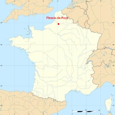 Fond de carte avec Plessis-de-Roye