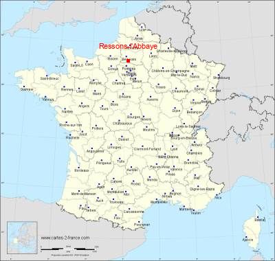 Carte de Ressons-l'Abbaye