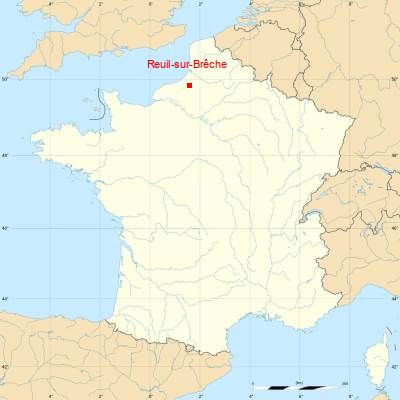 Fond de carte avec Reuil-sur-Brêche