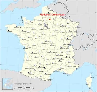Carte de Ribécourt-Dreslincourt