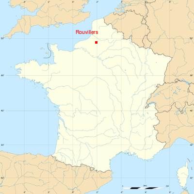 Fond de carte avec Rouvillers