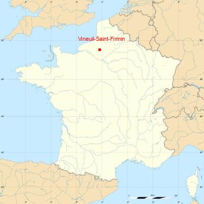 Fond de carte avec Vineuil-Saint-Firmin