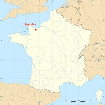 Fond de carte avec Argentan