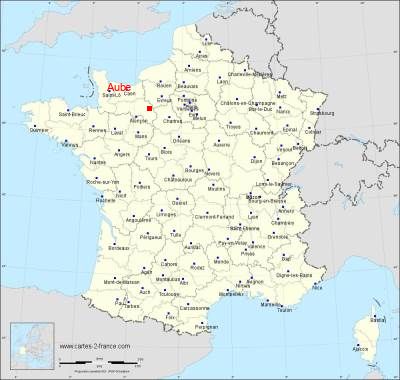 Carte de Aube