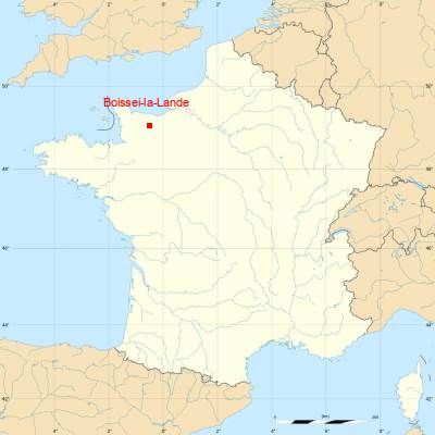 Fond de carte avec Boissei-la-Lande