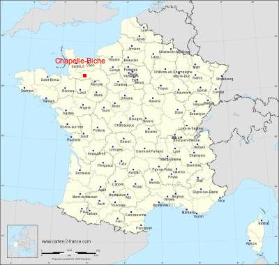 Carte de Chapelle-Biche