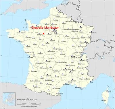 Carte de Chapelle-Montligeon
