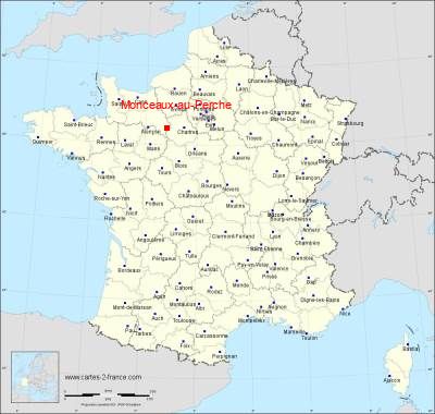 Carte de Monceaux-au-Perche