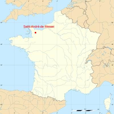 Fond de carte avec Saint-André-de-Messei