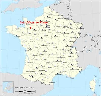 Carte de Saint-Bômer-les-Forges