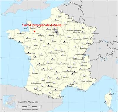 Carte de Saint-Christophe-de-Chaulieu