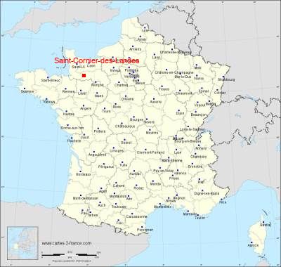 Carte de Saint-Cornier-des-Landes