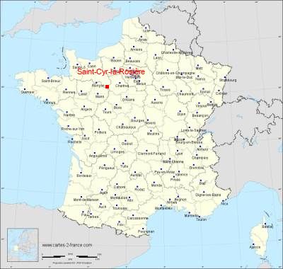 Carte de Saint-Cyr-la-Rosière