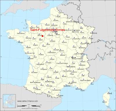 Carte de Saint-Fulgent-des-Ormes