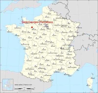 Carte de Saint-Georges-d'Annebecq