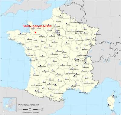 Carte de Saint-Jean-des-Bois