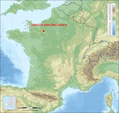 Carte de Saint-Nicolas-des-Laitiers