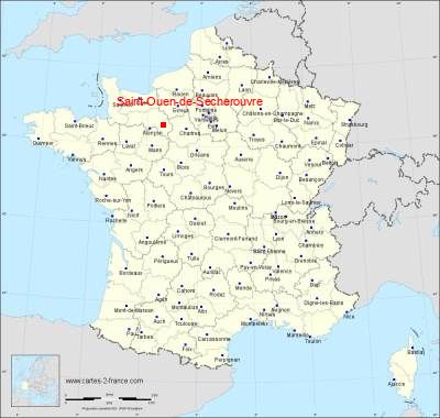 Carte de Saint-Ouen-de-Sécherouvre