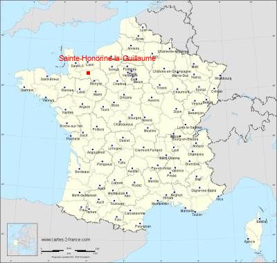 Carte de Sainte-Honorine-la-Guillaume