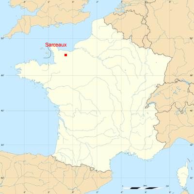 Fond de carte avec Sarceaux