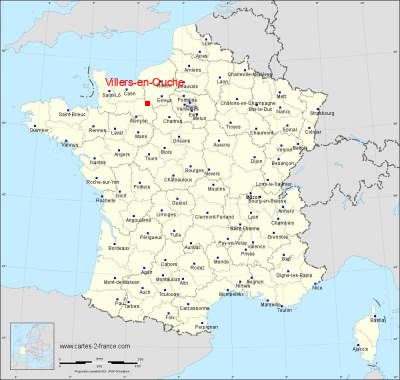Carte de Villers-en-Ouche