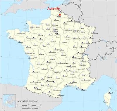 Carte de Acheville