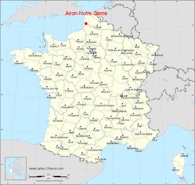 Carte de Airon-Notre-Dame