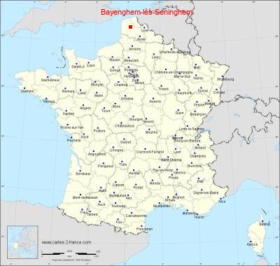 Carte de Bayenghem-lès-Seninghem