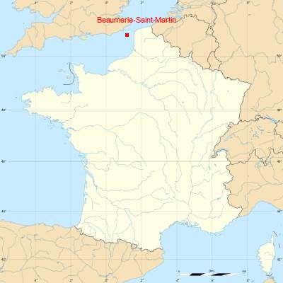 Fond de carte avec Beaumerie-Saint-Martin