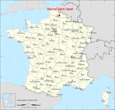 Carte de Biache-Saint-Vaast