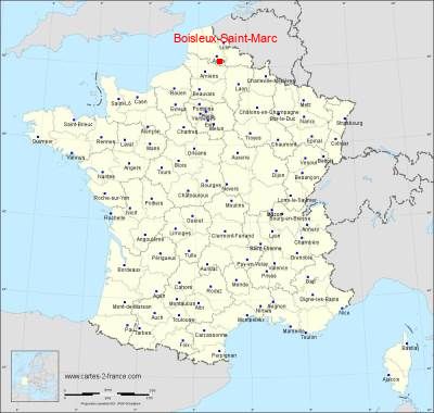 Carte de Boisleux-Saint-Marc