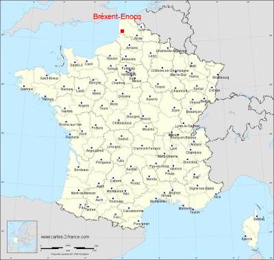 Carte de Bréxent-Enocq
