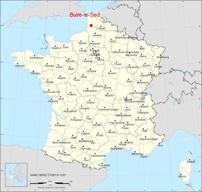 Carte de Buire-le-Sec