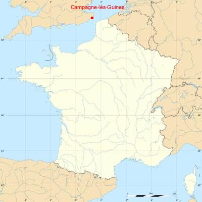 Fond de carte avec Campagne-lès-Guines