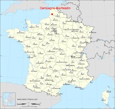 Carte de Campagne-lès-Hesdin