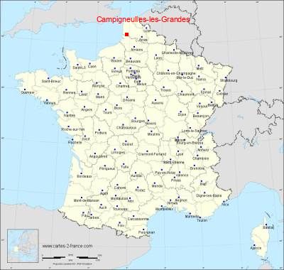 Carte de Campigneulles-les-Grandes