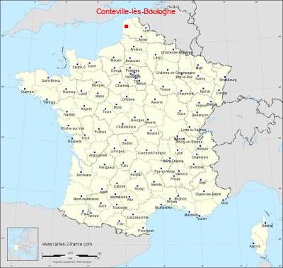 Carte de Conteville-lès-Boulogne
