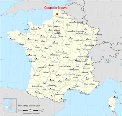 Carte de Coupelle-Neuve