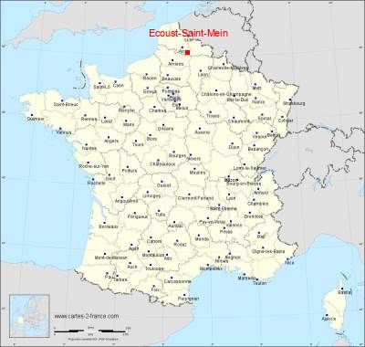 Carte de Ecoust-Saint-Mein