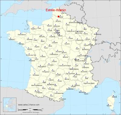 Carte de Estrée-Wamin