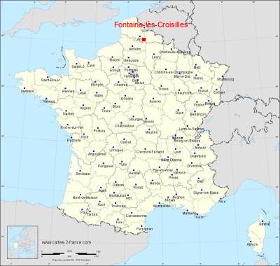 Carte de Fontaine-lès-Croisilles