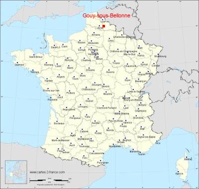 Carte de Gouy-sous-Bellonne