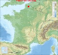 localisation mairie de Ham-en-Artois